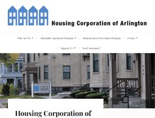 Tablet Screenshot of housingcorparlington.org